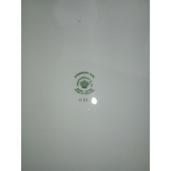 Hammersley & Co. Strawberry Ripe Bone Chine Tea Basket Set - Picture 4 of 9